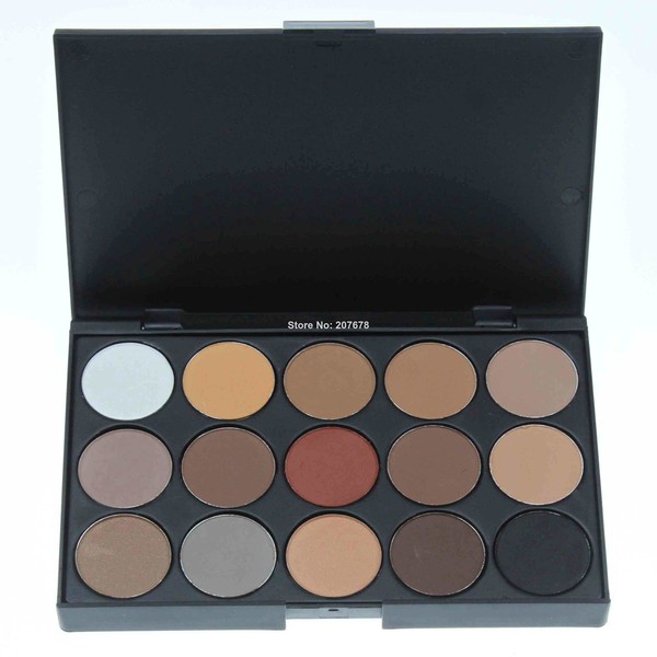 2014 New Fashion 15 Earth Color Matte Pigment Eyeshadow Palette Cosmetic Makeup Eye Shadow for Women