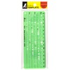 Shinwa measurement template TE-5 alphanumeric symbols ruler 66013