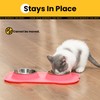 Conlun Cat Dog Bowls with Silicone Feeding Mat, No Spill