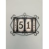 Jacho Black Hand-Painted Number and Letter Tiles 11 x 5.5