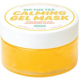 Handmade Heroes Sip The Tea Calming Gel Mask – Soothing Hydrating Facial with Chamomile, Jasmine & Hyaluronic Acid – Vegan Skincare for Dry, Sensitive Skin – Skin Plumping Rinse Off Formula 3.4 Fl oz