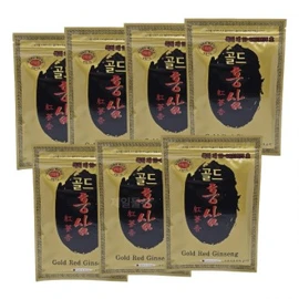 20 Gold Red Ginseng Pads, Red Ginseng Herbal Ingredients Healthy Fomentation Patch 7