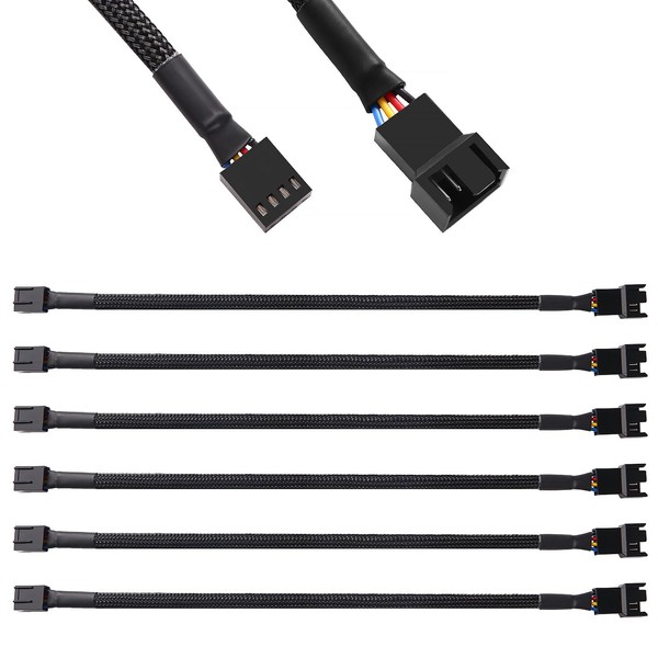 KUOQIY 6 PCS Computer PC Fan Power Cable 1 to