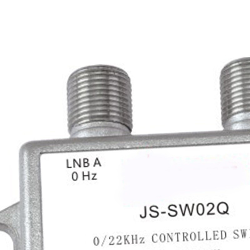 Satellite Switch, 0/22KHz, Compact Zinc Alloy TV Switch, Stable, Professional