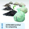 Stout E2430E85 EcoSafe-6400 Compostable Compost Bags 13gal .85mil 24 x