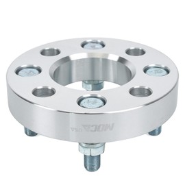 MOCA 25.4mm Wheel Spacer 4x101.6 Hubcentric Wheel Spacers (62mm Bore) - 1/2" x20 Studs Compatible with EZ GO EZGO Club Car (Silver, Pack of 2)