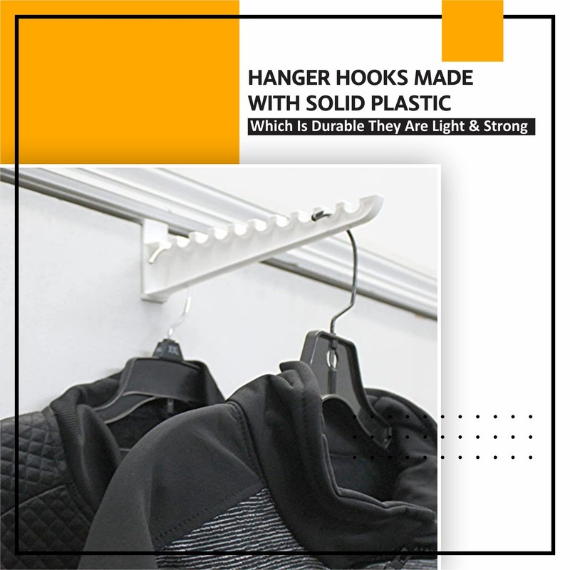 MUIZZ Clothes Hangers Space Savers Over Door Coat Hangers Hooks