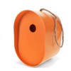 Oval Bamboo Fibre Birdhouse - Orange