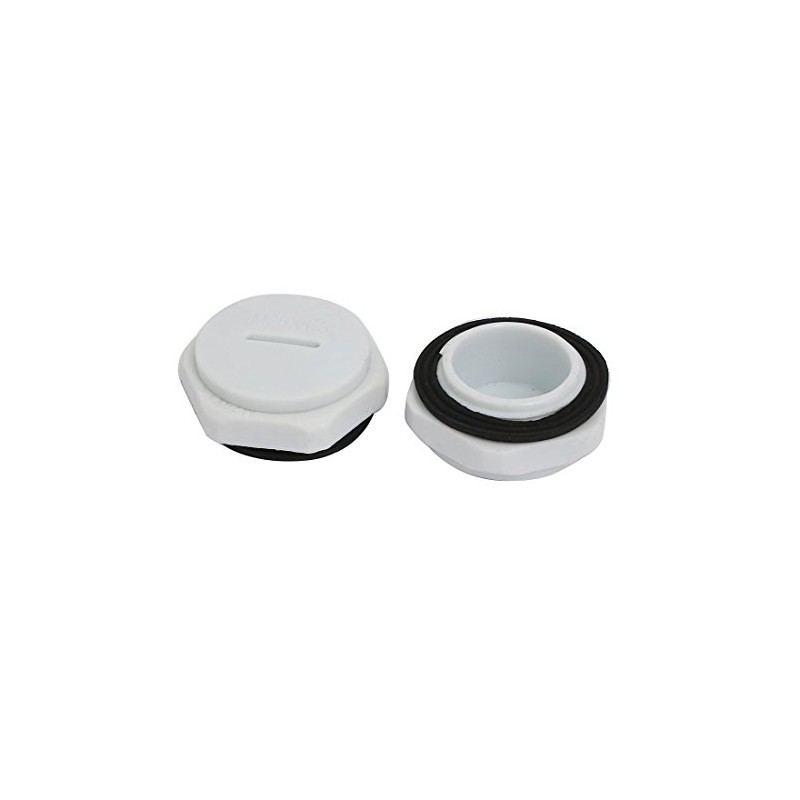 Sourcingmap M25 Nylon Male Threaded Cable Gland Screw End Cap