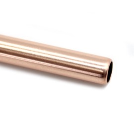Biome Straws Stainless Steel Straw Rose Gold 9mm Smoothie - Bent