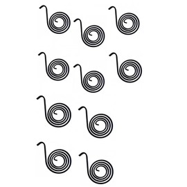 Vital All-Terrain 10 Pack Universal Flat Coil Spring for Dump Truck Tarp System Replaces Buyers 3011876 - Heavy Duty Torsion Spiral