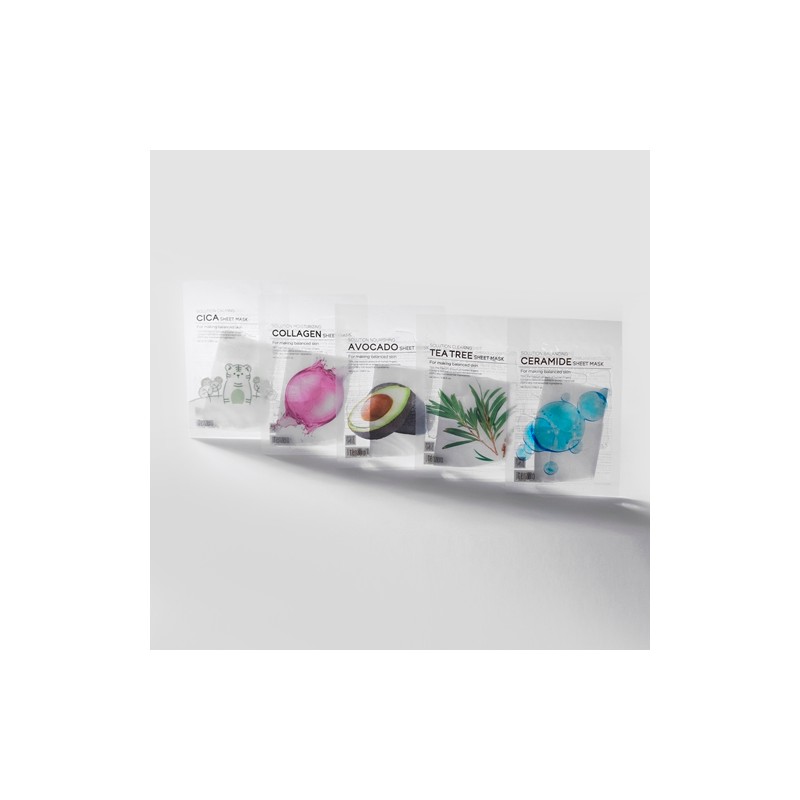 TenZero Solution Balancing Ceramide Sheet Mask 25ml x 10ea /