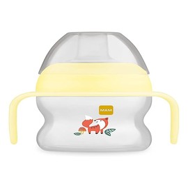 MAM - Sippy Cup 6+ Months 150 ml (Random Colour) - Drinking Cup with Leak-proof Spout and Ergonomic Handles - Baby First Cup with Ultra Soft Spout