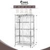 okcool Waterproof Shelf Cover,All Clear Wire Shelf Cover with Zipper,Transparent