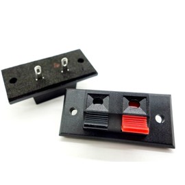 Audiophan Speaker Terminal Push Type 2 Gang Taiwan Anti-Vibration Sheet 2 Pack