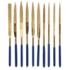 10Pcs Set 4x160mm Mini Titanium Plated Diamonds Needle File Kit