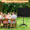 LYHNMW Mobile Outdoor TV Stand Cover, Heavy Duty 600D Oxford
