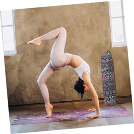 BESPORTBLE Yoga Mat Holder Bag Yoga Drawstring Closure Adjustable Strap Thick Travel