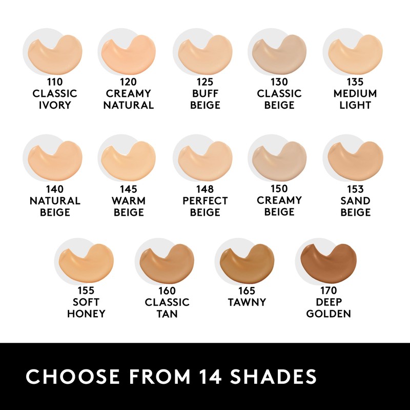 COVERGIRL Clean Liquid Foundation, Deep Golden 170, Pack of 1