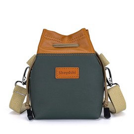 Hosoncovy Digital Camera Bundle Bag Storage Bag Travel Case Single Shoulder Camera Bag Camera Case for Canon Nikon Sony SLR DSLR Small Micro Cameras and Telephoto Lens Camera (Green, S)