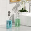 AmazerBath Soap Dispenser, 2 Pack Glass Soap Dispenser with Pump