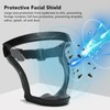 Face Shield, Pack of 2 Anti-Fog Protective Film, Reusable Face
