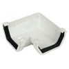 FLOPLAST 114mm Square Gutter 90 Degree Angle - White