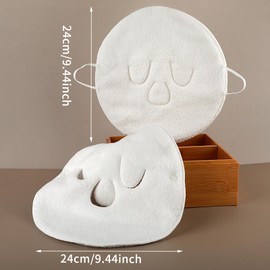 2 Pcs Face Masks Spa,Steam Mask,Face Towels Reusable Hot Compress Warm Compress for Faces Facial Steamer Towel for Hot Cold Skin Care Faces Steamer Beauty Facial Towel for Home Beauty Salon Women