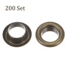 Kozelo Grommets Kit 200set-[8mm 1/3" Hole] Metal Eyelets Grommet Tool