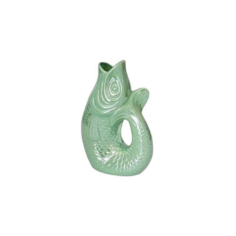 Pad Monsieur Carafon Fish Vase/Jug/Jug/Sculpture Fish, Size S, Capacity 1.2