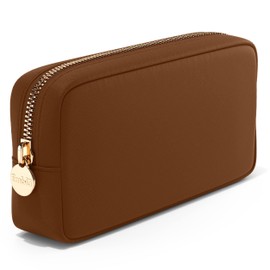 Embla Cosmetic Bag - Makeup Bag Travel Pouch, Toiletry Bags Cute Makeup Organizer, Nylon Zipper Pouches, Pink Black Coin Purse, Storage Bag Cosmetics Organizer, Make up bags Mini, Small, Large, Womens