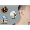 HYSHIKRA One Ear Listen Only Headphones with Symmetrical Fitting Transparent