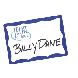 Avery Blue Border Print or Write Name Badge Labels, 2.34 x 3.37", Pack of 100 (5144)