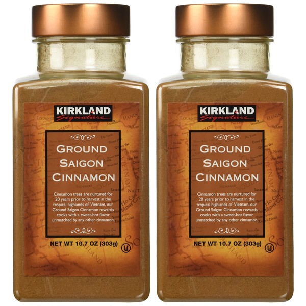 Kirkland Saigon Cinnamon 10.7 Oz Bottles( Pack of 2) - 21.4 Oz Total