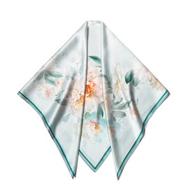 100% Mulberry Silk Scarf 57" Large Square Lightweight Scarf - Women's Silk Shawl -Silk Headband With Gift Packed