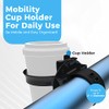 Mobility Cup Holder, Portable Drink Holder, for Walkers and Wheelchairs