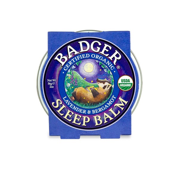 Badger - Sleep Balm, Lavender & Bergamot, Natural Sleep Balm, Scented Relaxing Balm for Children and Adults, Calming Night Balm, Organic Sleep Balm, 2 oz