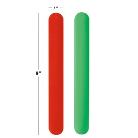 Current Silicone Holiday Red & Green Flip Wraps- Set of 18, Roll Storage Holder