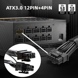 CY ATX3.0 PCIe 5.0 12VHPWR Power Modular Cable to Dual ATX 8Pin for 3080 3090TI PSU 16Pin 12Pin + 4Pin Graphics Card