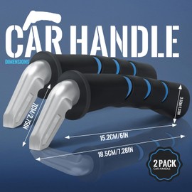 Milifox (2 Pack Car Handle Assist for Elderly - Car Door Handle Mobility Aids for Getting in and Out of Cars,Standing Assist Mobility Aids for Seniers,Disabled