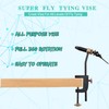 Rotary Fly Tying Vise, 360°Rotating Fishing Vise Clamp Practical Jig