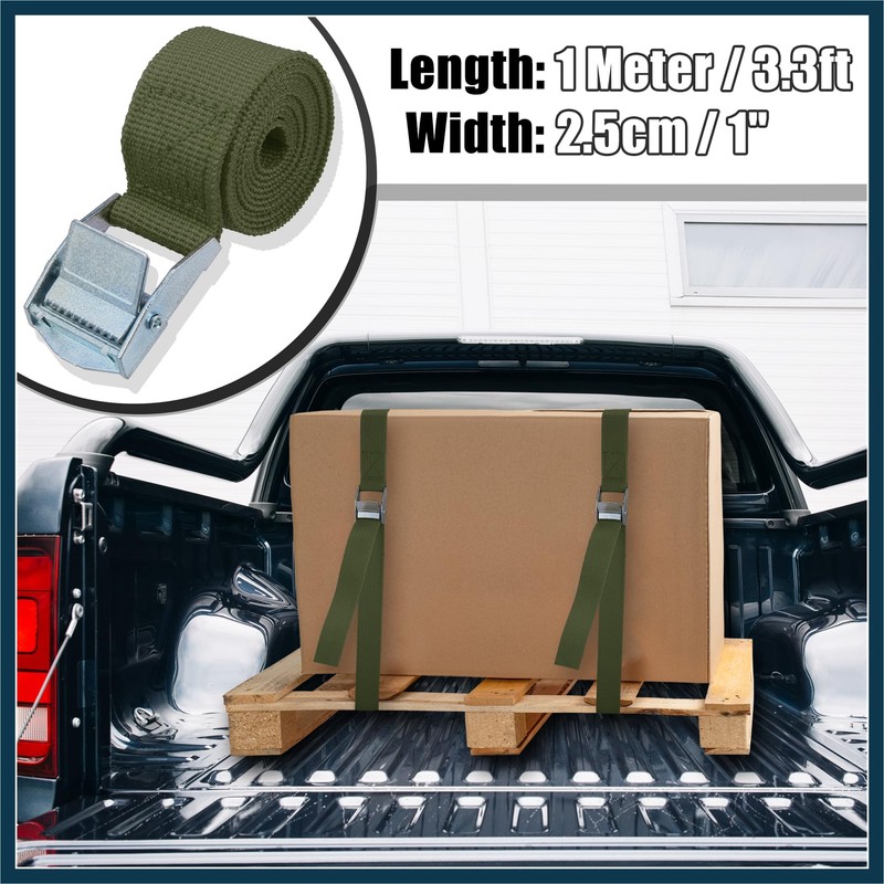 TUCKBOLD 4pcs 3.3ft Car Cargo Tie Down Straps with Cam