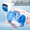 Ohsoborn Multipurpose Dual Sided Triple Layer Kitchen Sponges for Washing