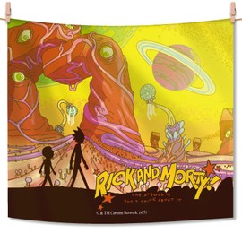 Science Anime Wall Tapestry for Bedroom, Space Tapestry for Adult, Cool Humour and Imagine Aesthetic, Hippie Room Decor Hanging Art for Girl Boys, Photo backdrop Picnic Mat (Yellow)