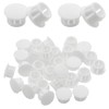 Qjaiune 1/2 Inch / 13mm Hole Caps White Plastic Hole