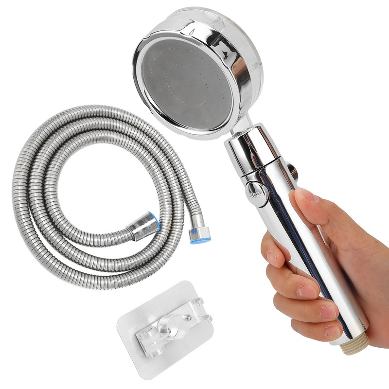 Turbine Fan Shower Head Shower Hose High Pressure 360 °