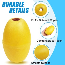 Rope Floats Marine Buoys Floats 4/8Pcs Crab Trap Floats Buoy Fishing Marker Buoys Oval Water Floats Marine Anchor Rope Float for Boats Pool Kayak Crabbing Trail Dock