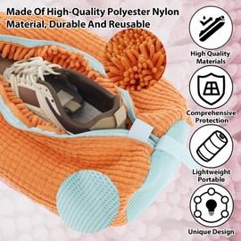 2 x Shoe Wash Bags, Washing Machine, Shoes, Washing Bag, Shoe Bag, Reusable Zip, Plush Laundry Bag, Shoes Washing Machine for Trainers