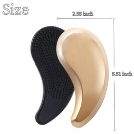 MAEELOU Small Dog Brush- Grooming Tool for Teddy, Yorkies, Maltese, Shih Tzu, Chihuahua - Puppy Hair Brush - (Rose Gold)