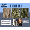 Fabrics-City 3120 Brown Giraffe Animal Fur Fabric Short Pile Fabrics